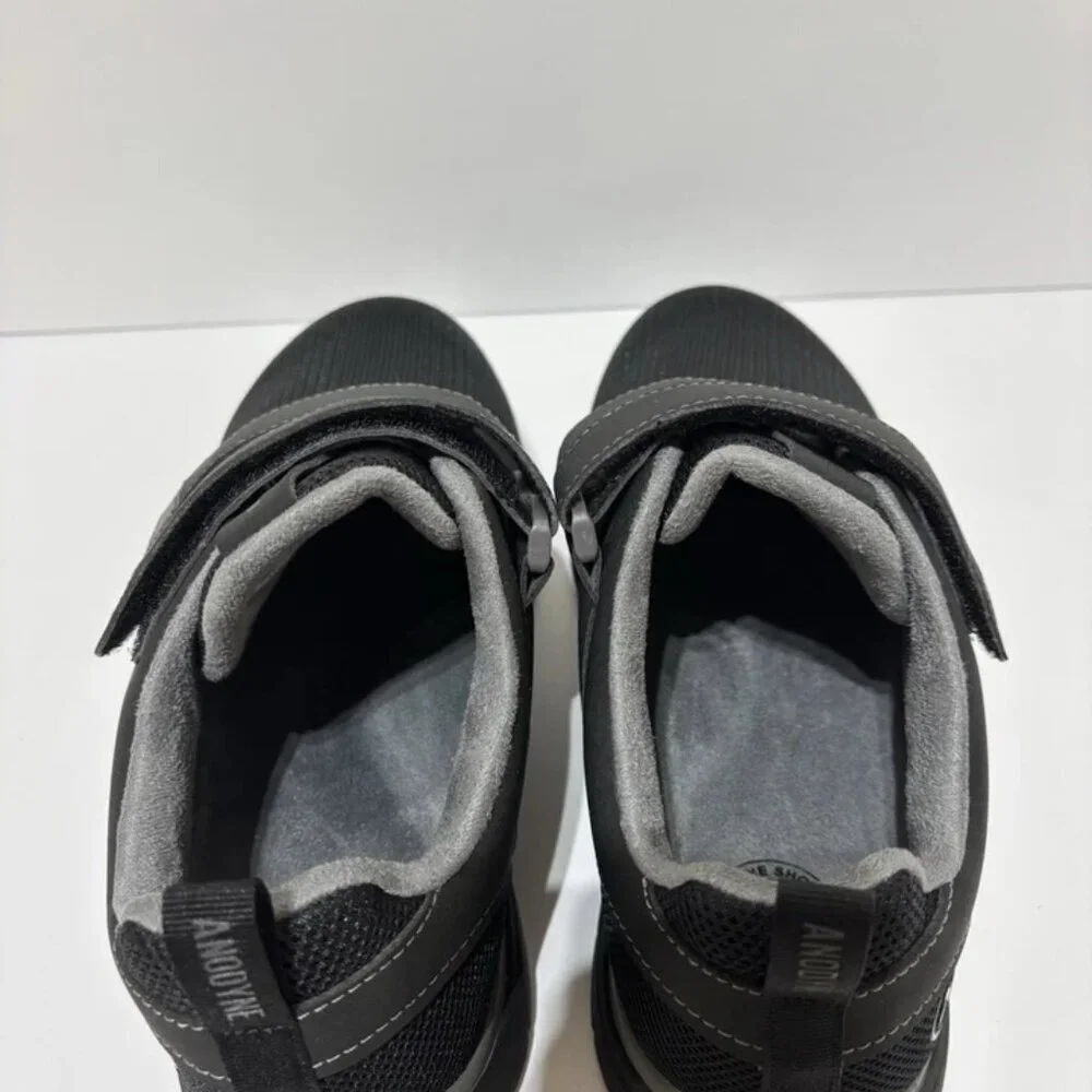 Anodyne Men’s No. 74 Sport Double Depth Sneakers Black, Size 7.5 Extra Wide